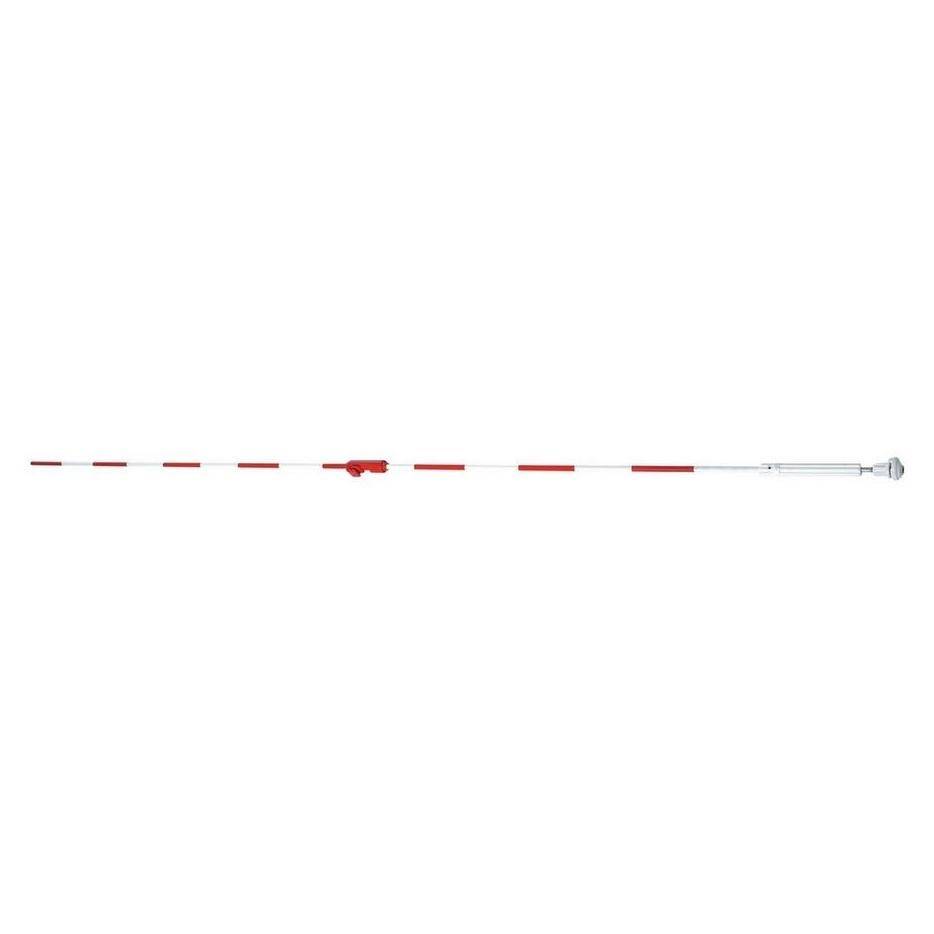 Mires Volley-Ball Professionnelles - Paire 150cm - Fibre De Verre Rouge/Blanc